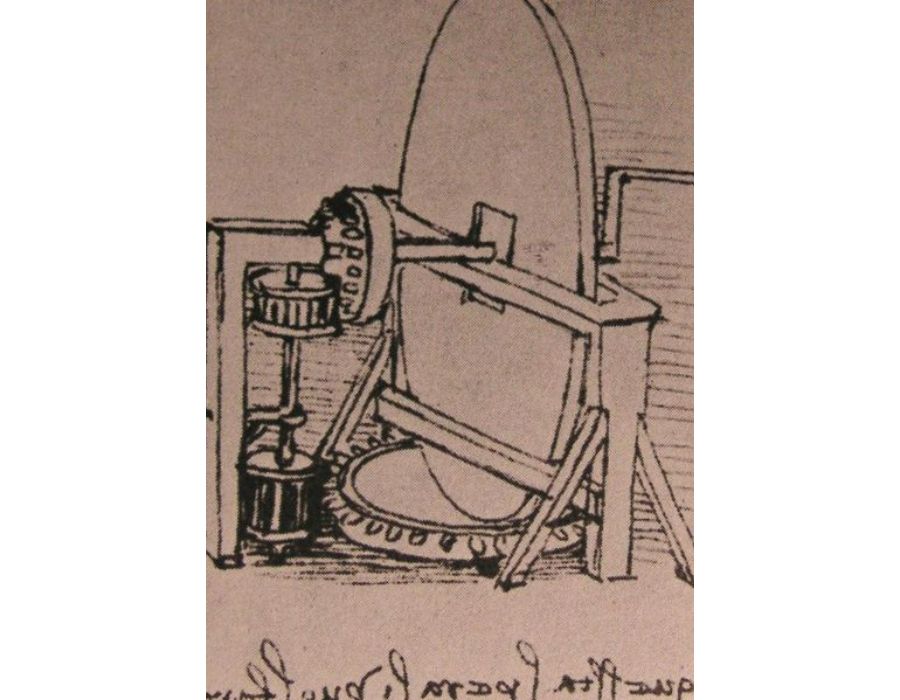Design for a machine for grinding convex lenses
