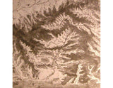 Topographical drawing of a river valley artwork preview