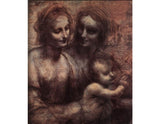 Madonna and Child with St Anne and the Young St John (detail) 1507-08 artwork preview