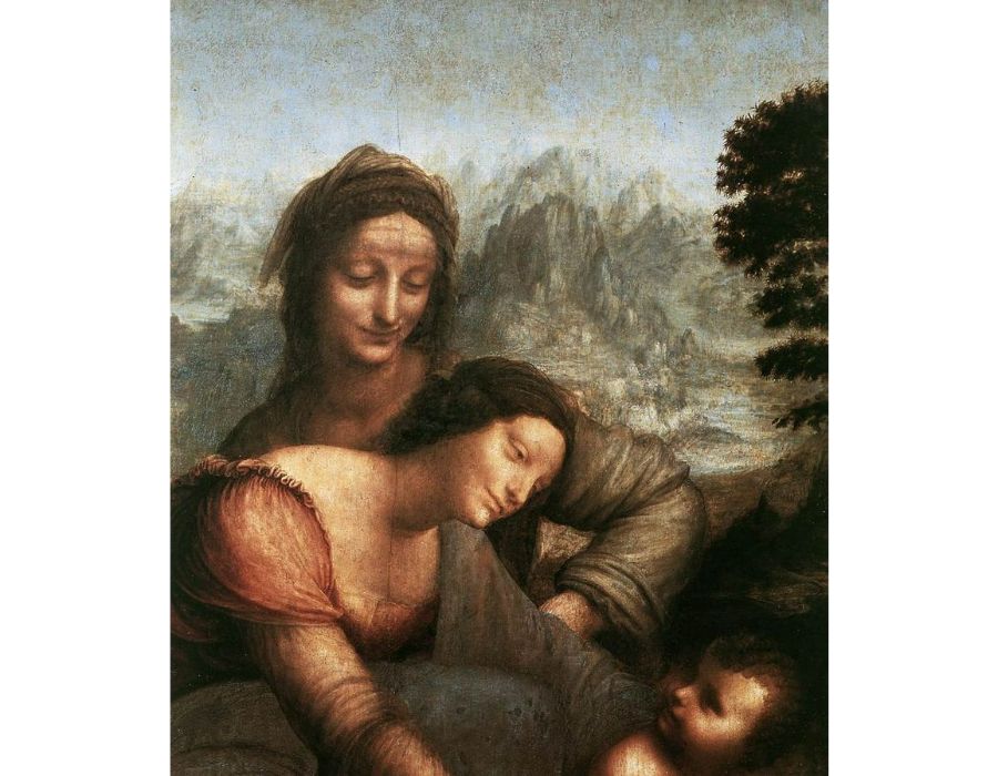 The Virgin and Child with St Anne (detail) 1 