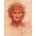 Old man with ivy wreath and lion's head 
