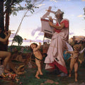 Anacreon, Bacchus, and Amor Painting by Jean-Leon