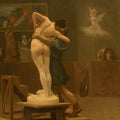 Pygmalion and Galatea Painting by Jean-Leon