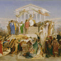 Study For The Age Of Augustus Birth Of Christ Painting by Jean-Leon