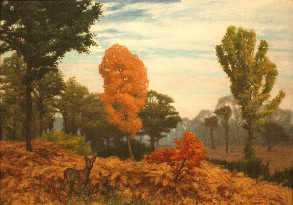 Souvenir D'Acheres (Memories of Acheres) Painting by Jean-Leon