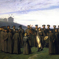 Recreation In A Russian Camp Souvenir Of Moldavia Painting by Jean-Leon