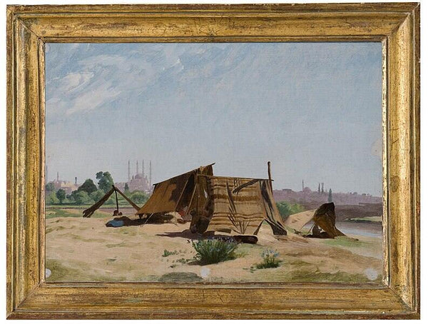 Campement Pres De Constantinople Painting by Jean-Leon