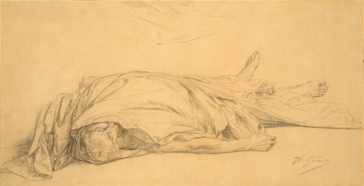The Dead Caesar [detail: 3] Painting by Jean-Leon