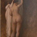 Nude from behind (Study for King Candaule) Painting by Jean-Leon