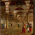 Public Prayer in the Mosque of Amr, Cairo Painting by Jean-Leon