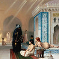 Harem Pool Painting by Jean-Leon