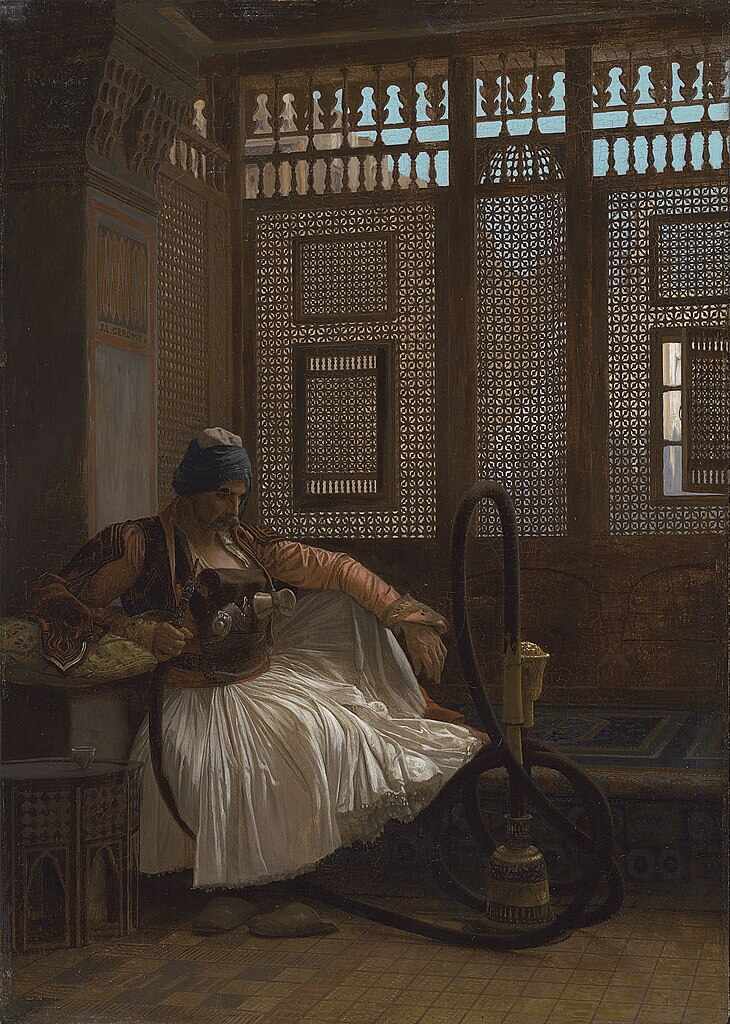 Arnaut Smoking Painting by Jean-Leon