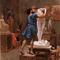 Pygmalion and Galatea 2 Painting by Jean-Leon
