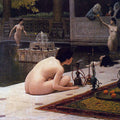 Allumeuse de Narghilé (The Teaser of the Narghile) (or The Pipelighter) Painting by Jean-Leon