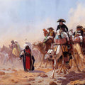 Bonaparte et son armée en Egypte (Napolean and his General Staff in Egypt) Painting by Jean-Leon