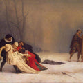 Duel After a Masquerade Ball Painting by Jean-Leon