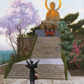 A Japanese Imploring A Divinity Painting by Jean-Leon