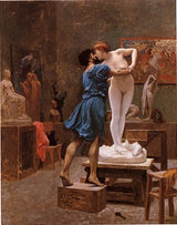 Pygmalion and Galatea (study) Painting artwork preview