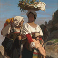 Two Italian Peasant Women and an Infant Painting by Jean-Leon