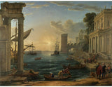 Seaport with the Embarkation of the Queen of Sheba, 1648 artwork preview