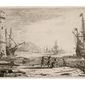Seaport with a big tower 
