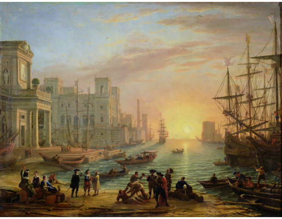 Seaport at Sunset 