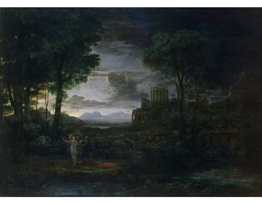 Landscape with Jacob Wrestling with the Angel, or Night, 1672 