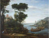 Landscape with the arrival of Aeneas at Pallanteum (detail) artwork preview