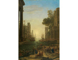 Landscape with the Embarkation of Saint Paula Romana at Ostia 1639 artwork preview