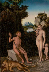 A Faun and his Family with a Slain Lion artwork preview