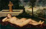 Reclining River Nymph at the Fountain 1518 artwork preview