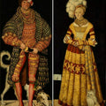 Portraits of Henry the Pious, Duke of Saxony and his wife Katharina von Mecklenburg 1514 