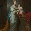 Portrait of Augusta of Hanover with her first born son Karl Georg of Brunswick 