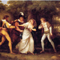 Valentine Rescues Silvia in 'The Two Gentlemen of Verona' 