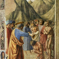 Brancacci chapel St Peter baptizing the Neophytes 
