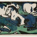 Resting horses 