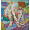 Nude With Cat 
