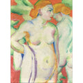 Aktbild auf Zinnober (Zwei Akte auf Rot) 
