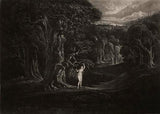 Satan Tempting Eve from Paradise Lost by John Milton 1608-74 Painting artwork preview