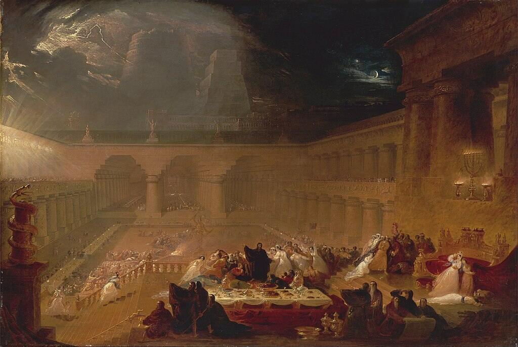 Belshazzars Feast 2 Painting by John Martin