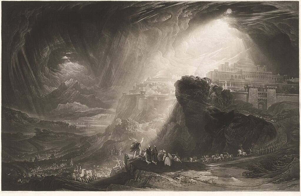 Joshua Commanding the Sun to Stand Still Painting by John Martin