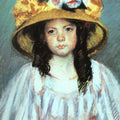 Fillette Au Grand Chapeau 