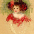 Margot In Big Bonnett And Red Dress 