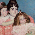 Portrait Of Madame A F Aude And Her Two Daughters 