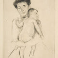 Mother Holding Nude Baby 