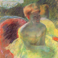 At the Theater (Lydia Cassatt Leaning on Her Arms, Seated in a Loge) 