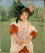Spring Margot Standing in a Garden (Fillette dans un jardin) 1900 artwork preview