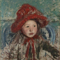 Little Girl In A Large Red Hat 