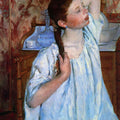 Girl Arranging Her Hair 