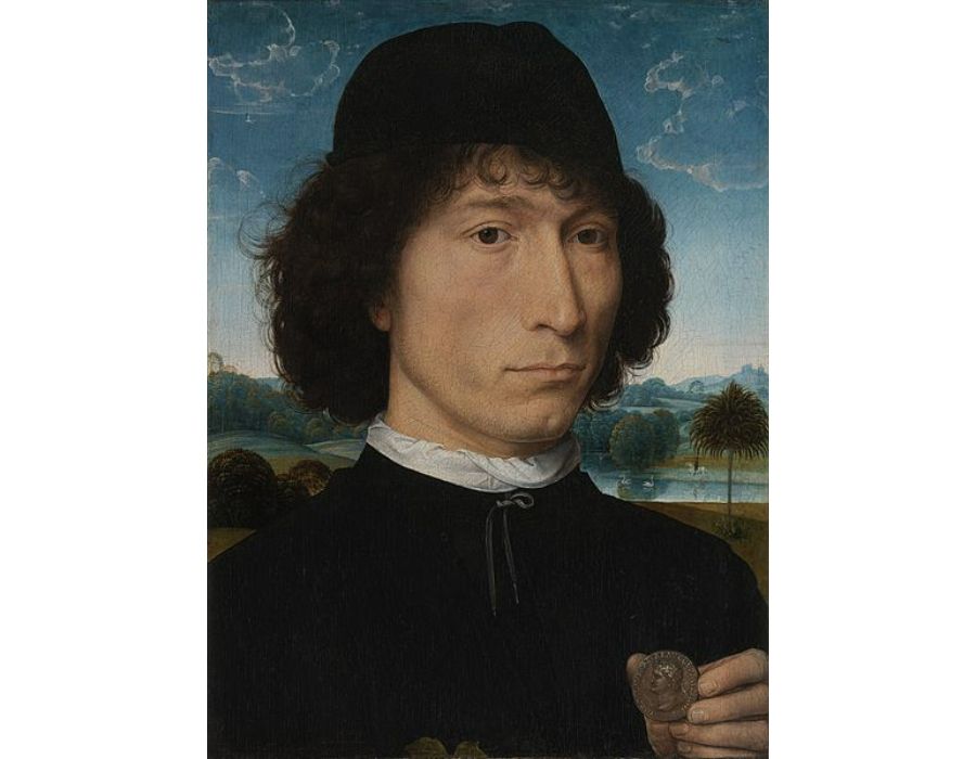 Portrait of a Man with a Roman Coin 1480 
